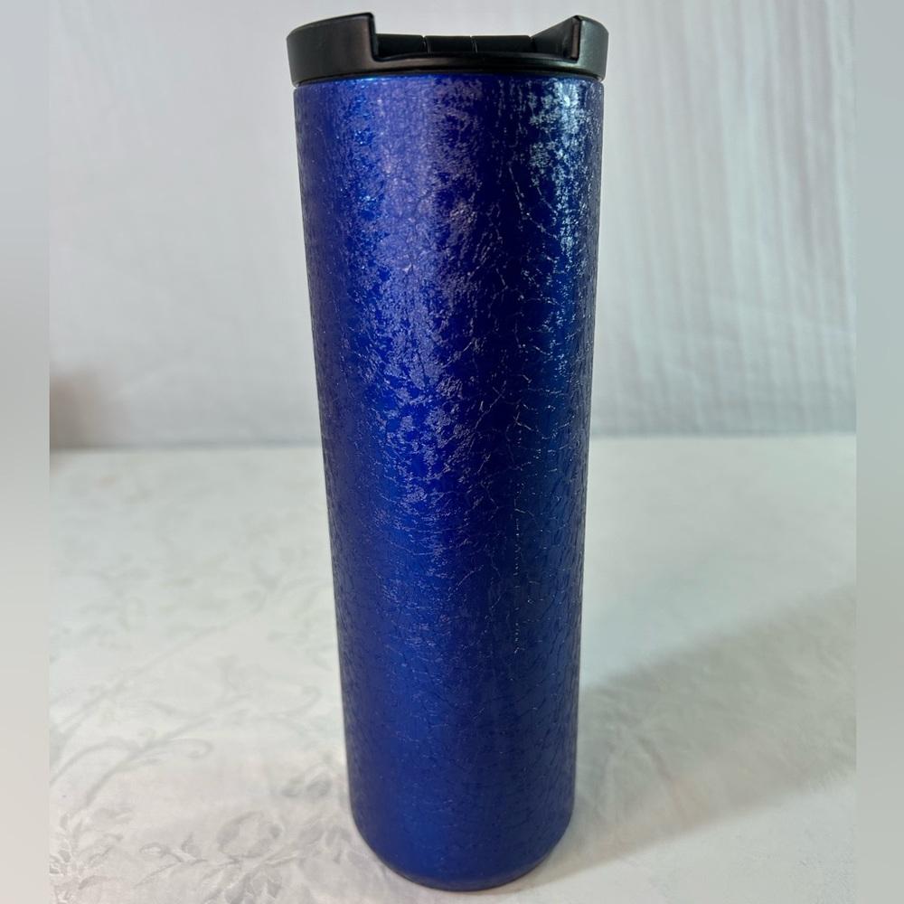 Starbucks 2020 Frost Blue Ice Crystal Stainless Steel 16oz Tumbler with Lid - Picture 4 of 9